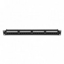 Patch Panel Lanberg PPUA-1024-B 19" 24 Puertos 1U Cat6a UTP