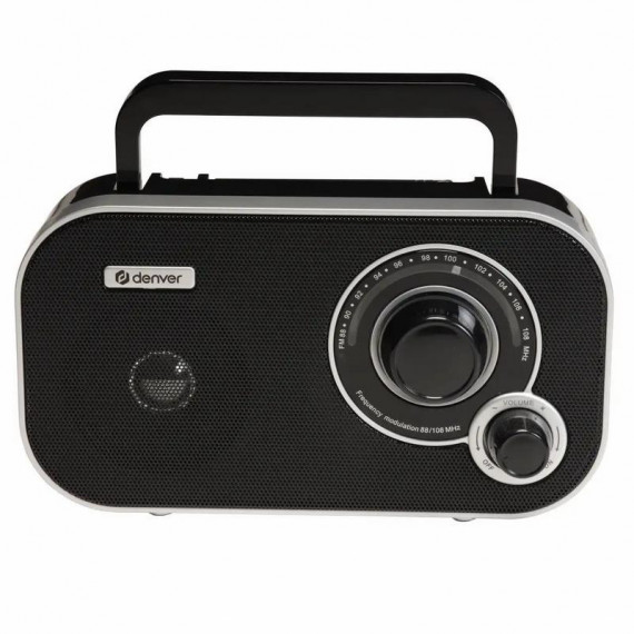 Radio Fm DENVER Vintage Analógica Negra (TR-51B Black)