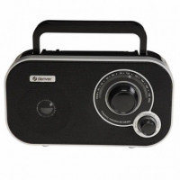 Radio Fm DENVER Vintage Analógica Negra (TR-51B Black)