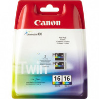 Tinta CANON BCI-16CL Color 199 Páginas Pack 2 (9818A002)