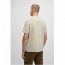 BOSS Camiseta Beige 50473278-271