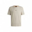 BOSS Camiseta Beige 50473278-271