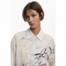 DESIGUAL Camisa Fluida Collage 25WWCW14-1001