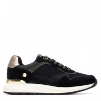 XTI Zapatilla en Material TeXTIl 144206-NEGRO