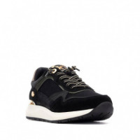 XTI Zapatilla en Material TeXTIl 144206-NEGRO