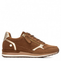 XTI Zapatilla Suave de Antelina 146368-CAMEL