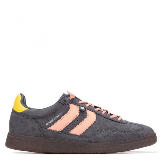 Xti Zapatilla en suave antelina 144170-GRIS