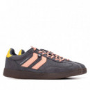 Xti Zapatilla en suave antelina 144170-GRIS
