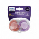 AVENT Chupete Silicona Ultra Soft Nocturno 0-6M