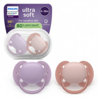AVENT Chupete Silicona Ultra Soft Nocturno 6-18M