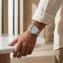 CASIO MTP-1302DS-7A – Reloj Analógico Hombre Acero Inoxidable, Esfera Nácar Blanca, Wr 50M