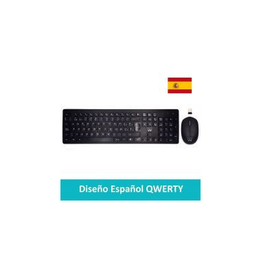 Teclado + Raton EWENT Wireless 2.4 Ghz EW3256