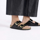 Sandalias Arizona Birko Flor Esmaltado Big Buckle de BIRKENSTOCK