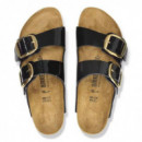 Sandalias Arizona Birko Flor Esmaltado Big Buckle de BIRKENSTOCK