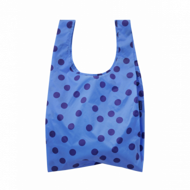 Bolsa BAGGU Est&aacute;ndar Reciclada Blue Polka Dot