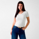 Camiseta con logo de pedrería