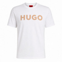 Camiseta de Punto  con Logo Estampado  HUGO BOSS