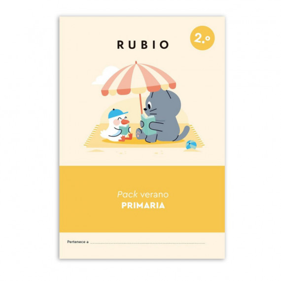 PACK VERANO RUBIO 2.º DE EDUCACION PRIMARIA (+ 7 AÑOS)