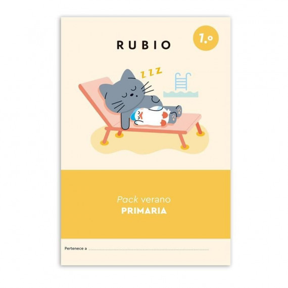 PACK VERANO RUBIO 1.º DE EDUCACION PRIMARIA (+ 6 AÑOS)