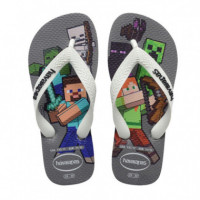 HAVAIANAS Kids Minecraft Gris