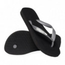 HAVAIANAS TOP LOGO POP UP NEGRO