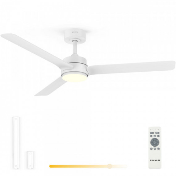 Ventilador de Techo Grunkel SKYEASY52 con Luz LED 18W y Mando a Distancia (52")