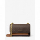 Bolso de hombro Claire grande con logotipo MK de Michael Kors