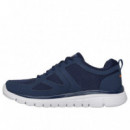 Zapatillas SKECHERS Azul Blanco Naranja