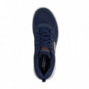 Zapatillas SKECHERS Azul Blanco Naranja