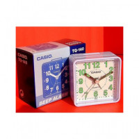 CASIO Reloj Despertador TQ-140 Blanco