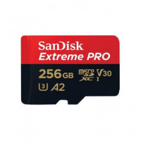 SANDISK Tarjeta Memoria Micro Sdxc 256GB con Adaptador Extreme Pro Uhs-i 4K 200MB/S Quickflow