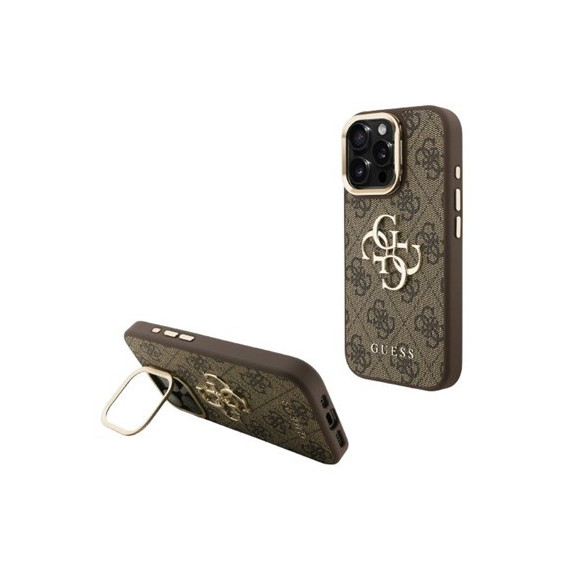 GUESS CARCASA 4G SOPORTE CAMARA IPHONE 15 PRO MAX MARRON