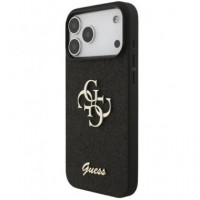 GUESS CARCASA GLITTER 4G IPHONE 17 PRO MAX NEGRO