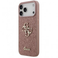 GUESS CARCASA GLITTER 4G IPHONE 17 PRO MAX ROSA