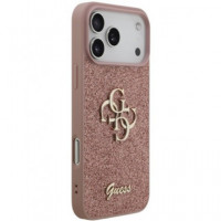 GUESS CARCASA GLITTER 4G IPHONE 17 PRO MAX ROSA