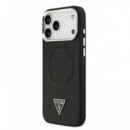 GUESS CARCASA MAGSAFE TRIANGLE IPHONE 17 PRO MAX NEGRO