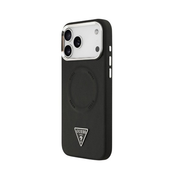 GUESS CARCASA MAGSAFE TRIANGLE IPHONE 17 PRO MAX NEGRO
