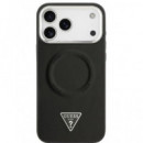 GUESS CARCASA MAGSAFE TRIANGLE IPHONE 17 PRO MAX NEGRO