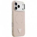 GUESS CARCASA MAGSAFE TRIANGLE IPHONE 17 PRO MAX ROSA