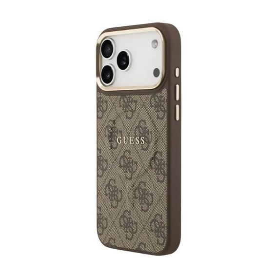 GUESS CARCASA MAGSAFE RING 4G IPHONE 17 PRO MAX MARRON