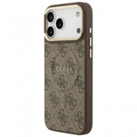 GUESS CARCASA MAGSAFE RING 4G IPHONE 17 PRO MAX MARRON