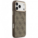 GUESS CARCASA MAGSAFE RING 4G IPHONE 17 PRO MAX MARRON