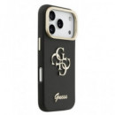 GUESS CARCASA GRAINED 4G SOPORTE CAMARA IPHONE 17 PRO MAX NEGRO