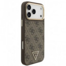 GUESS CARCASA MAGSAFE 4G TRIANGLE IPHONE 17 PRO MAX MARRON