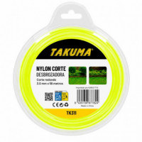 Nylon Corte Desbrozadora Redondo 3.0MMX56M TAKUMA
