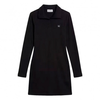 VESTIDO WOVEN LABEL HENLEY