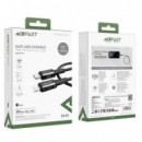 Cable USB-C a Lightning 1.8 metros 30W Acefast C4-01 Reforzado Negro