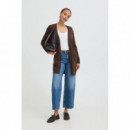 B-Young Chaquetas Mujer Cardigans B.YOUNG Bynonina Java Marrón