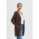 B-Young Chaquetas Mujer Cardigans B.YOUNG Bynonina Java Marrón