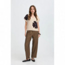 B-Young Blusas y Camisas Jersey B.YOUNG Vneck Fig mel flower